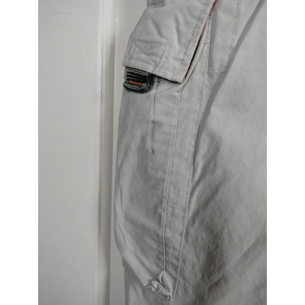 Route 66 Convertible Cargo Pants Men 36x32(31) Khaki Beige Hiking Work STAINS